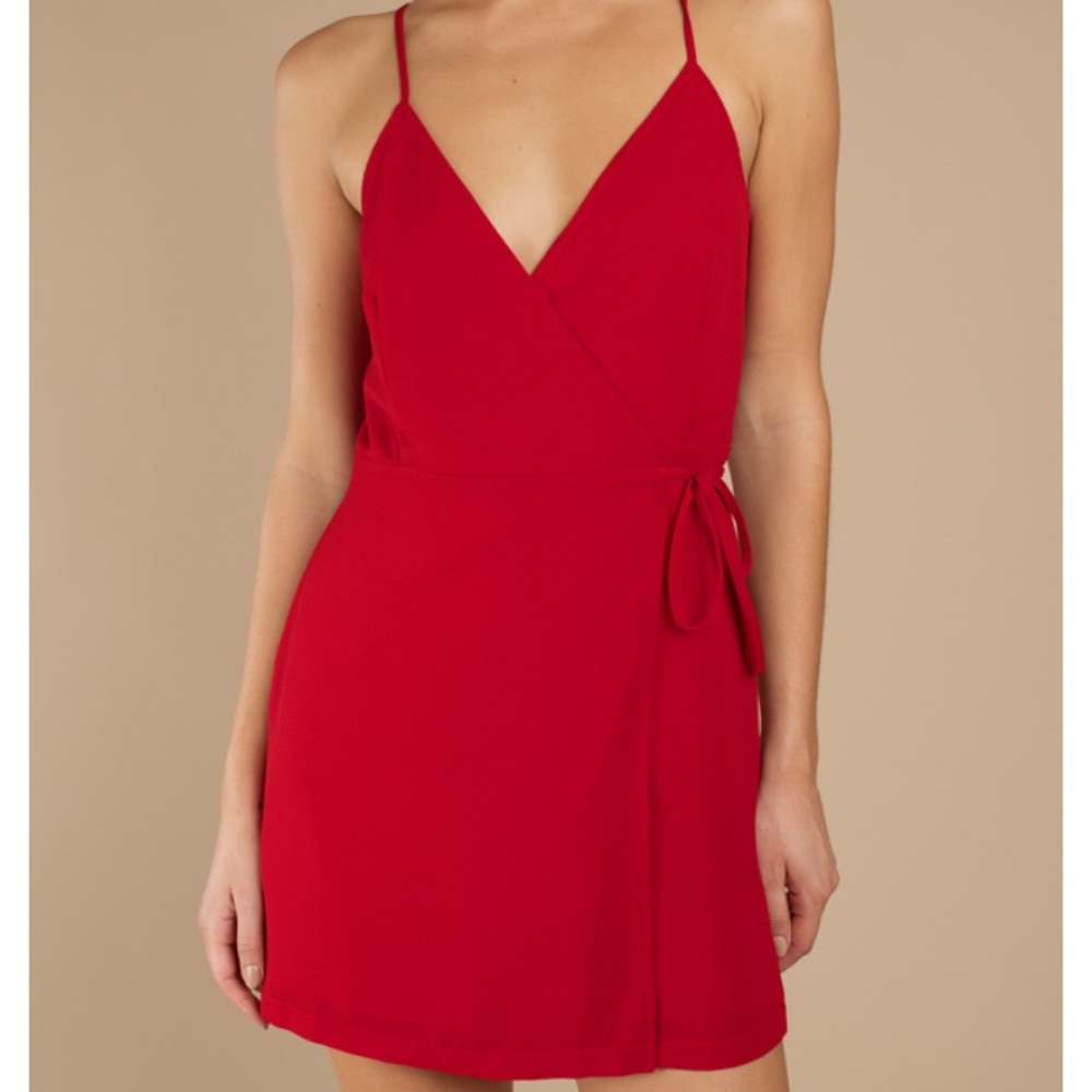 v-neck, front wrap dress!